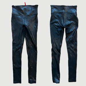 Spanx Size Small Petite Faux Leather Leggings